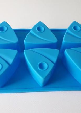 Форма силиконовая кондитерская для выпечки пирожных и десертов треугольники  sale 2023 !2 фото