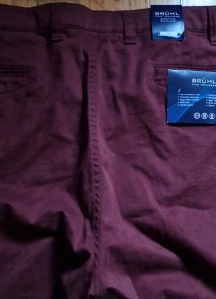 Брендовые фирменные немецкие демисезонные летние хлопковые стрейчевые брюки bruhl,оригинал,новые с бирками,размер 56 европейс.3 фото