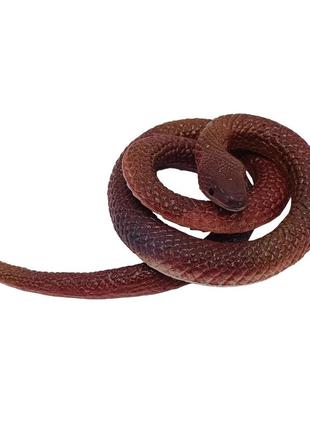Дитяча іграшка антистрес "змія" 12-30 (brown) гумова 80 см1 фото