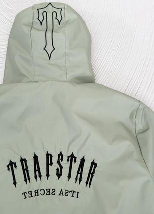 Ветровка мужская trapstar весенняя осенняя спортивная куртка трапстар оливковая3 фото