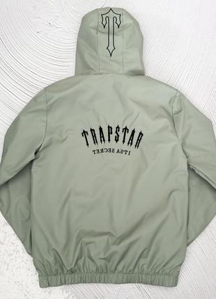 Ветровка мужская trapstar весенняя осенняя спортивная куртка трапстар оливковая4 фото