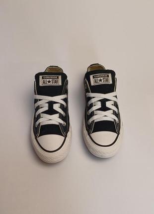 Converse 35, черные низкие кеды2 фото