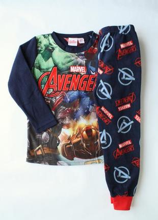 Пижама на мальчика флис marvel primark1 фото