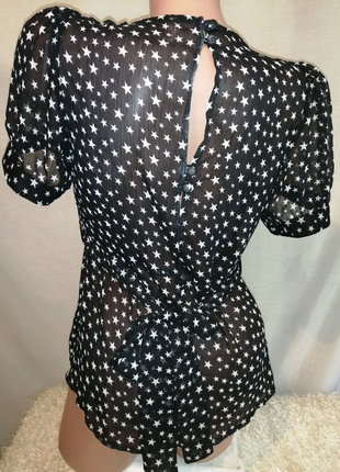 Блуза із зірками красивою спинкою2 фото