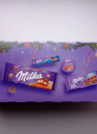 Новорічний подарунок мілка milka з керамічної чашкою 499 г