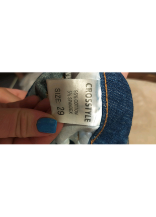Рвані жіночі джинси crosstyle "29"6 фото