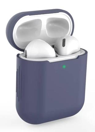Чохол для бездротових навушників apple airpods 1/2, силіконовий
