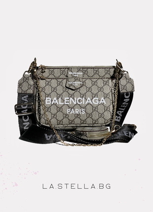 Жіноча сумочка balenciaga x gucci1 фото