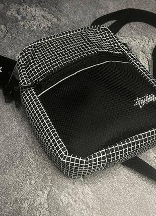 Мессенджер stussy в клетку спортивная сумка2 фото