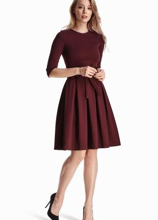 Платье бордовое классное актуальное