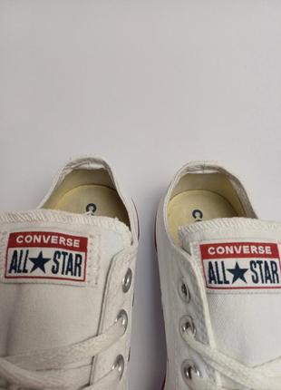 Converse 38, белые низкие кеды5 фото