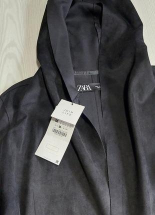 Zara жакет куртка из искусственной замши5 фото
