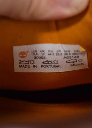 Timberland 3-eye classic lug туфли топсайдеры мужские кожаные. португалия. оригинал. 44.5 р./29 см.7 фото