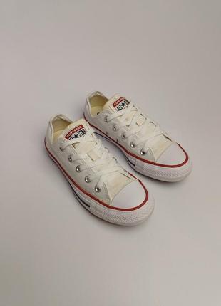 Converse 36, белые низкие кеды