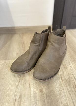 Ботинки коричневые1 фото