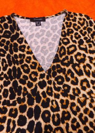 Комбидресс боди в леопардовый принт из вискозы4 фото