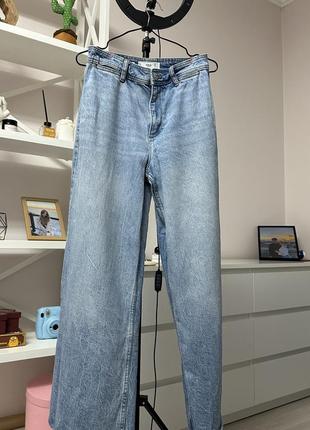 Голубые джинсы палаццо3 фото