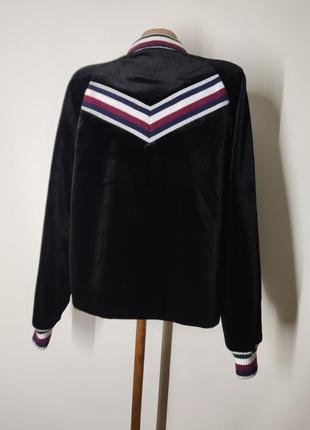 Оксамитовий бомбер куртка tommy hilfiger women's icon velvet bomber jacket6 фото