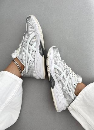 Кроссовки кеды сетка asics gel-kayano 14 silver •материал-сетка •art 676445