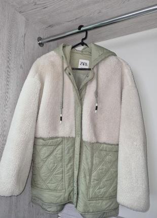 Zara курточка-тедди состояние новой