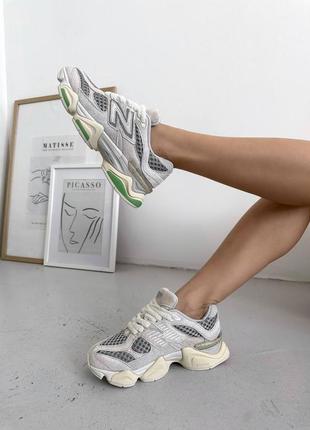 Кроссовки кеды new balance 9060 материал-замша •art 7763587 фото