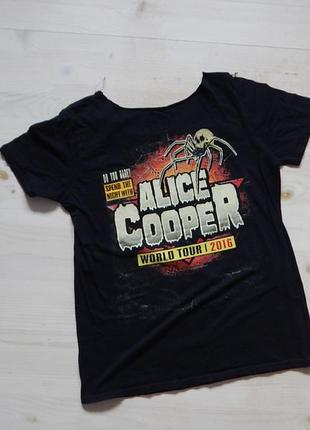 Футболка alice cooper comics world tour rock band tee2 фото