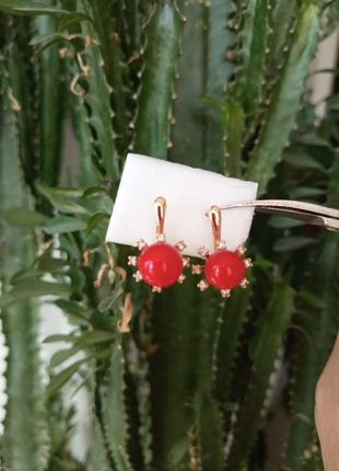 Сережкі мед.золото