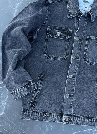 Мужская куртка джинсовка lacoste топ качество2 фото