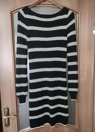 Кашемировое / шерстяное платье в полоску juicy couture (50% кашемир, 50% шерсть мериноса)5 фото