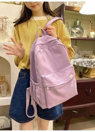 Фіолетовий жіночий підлітковий дитячий рюкзак, шкільний рюкзак для школи, портфель3 фото