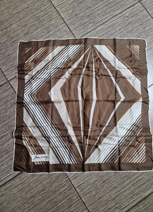 Винтажный платок, платок из натурального шелка jean d'orly, оригинал1 фото