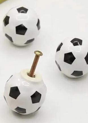 Керамическая ручка для мебели футбольный мяч стильная ручка для мебели4 фото