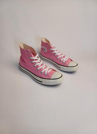 Converse 39, розовые высокие кеды