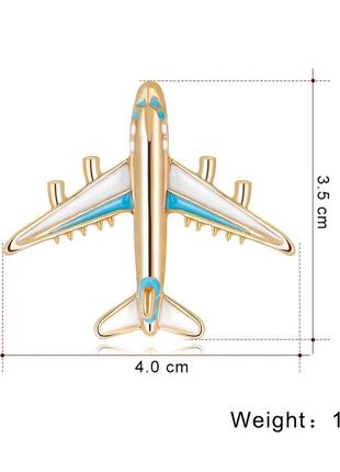Оригинальная брошь самолет4 фото