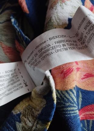 Платье оверсайз zara цветочный принт 8