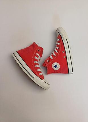 Converse 36.5, красные высокие кеды3 фото