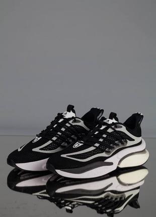 Кросівки adidas alphaboost v1 black & white1 фото