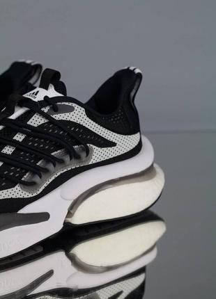 Кросівки adidas alphaboost v1 black & white3 фото