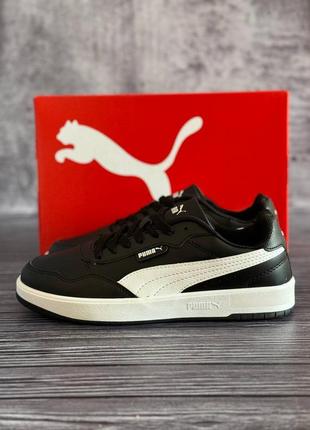 Puma court ultra lite black white2 фото