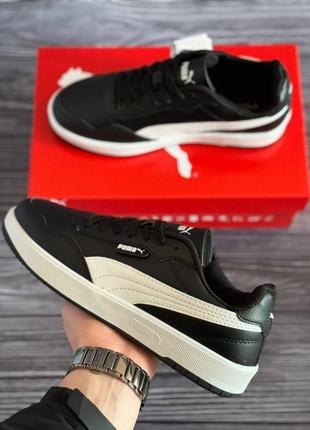 Puma court ultra lite black white