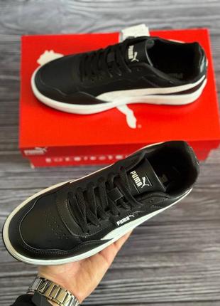 Puma court ultra lite black white5 фото