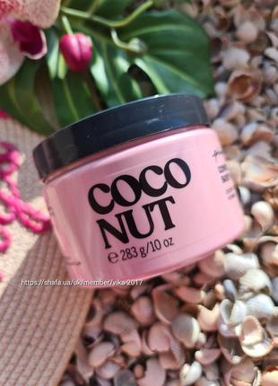 Кокосовый скраб для тела body scrub coconut victoria ́s secret pink3 фото