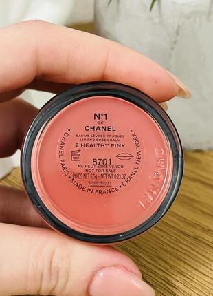 Оригінал chanel n°1 de chanel lip and cheek balm тінт для вилиць і губ 2 healthy pink3 фото