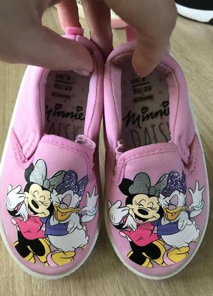 Кеды, мокасины для девочки! minnie