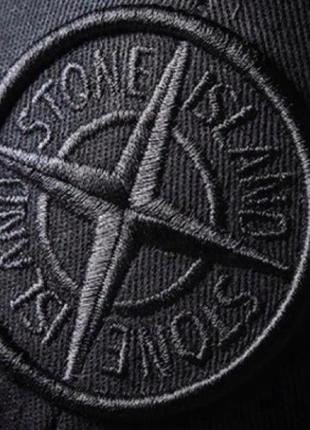 Кепка бейсболка stone island (стон айленд, стонік) з вигнутим козирком, унісекс wuke one size2 фото