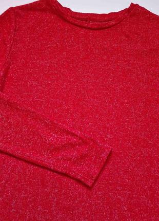 Червона тонка кофта джемпер дівчинці із подовженою спинкою st. bernard2 фото