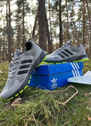 Adidas marathot tr (серо-зеленые)5 фото