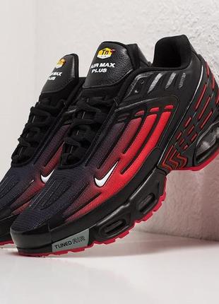 Кросівки nike air max plus 3 чорно-червоні