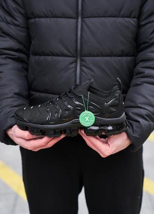 Nike air vapormax plus 'triple black8 фото