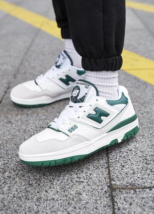 New balance 550 white green